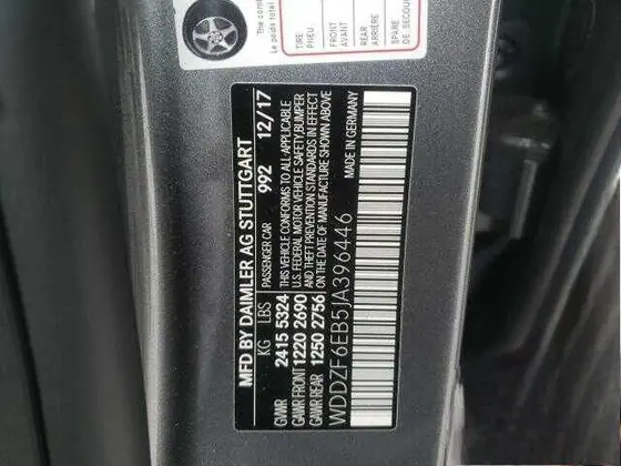 2018 Mercedes-Benz E-Class AMG E43 VIN WDDZF6EB5JA396446 - photo 12 of 12